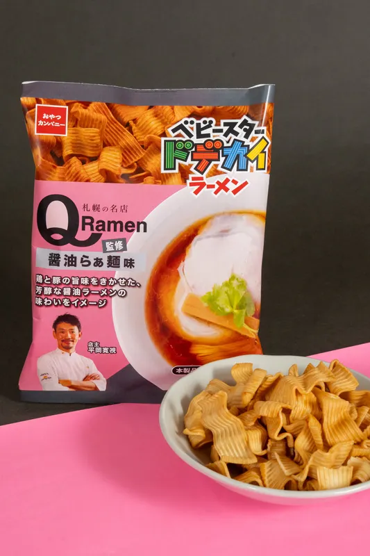 おやつカンパニー ベビースタードデカイラーメンQ監修 醤油らぁ麺味（ファミリーマート）